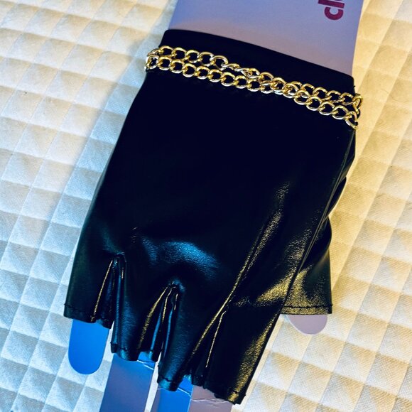 Halloween Alley Cat Accessories (Ears, Chain Necklace, Gloves & Earrings!) - Picture 2 of 4